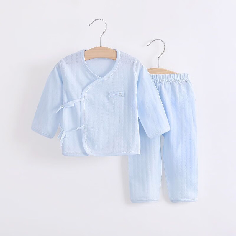 52码婴儿衣服刚出生0一3婴儿衣服夏季分体52码新生儿和尚服夏天两件套