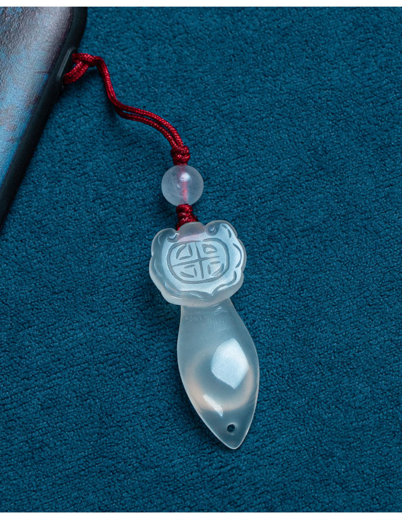 高档天然如意玛瑙男女平安汽车钥匙扣挂件饰品创意生日情人节礼物小