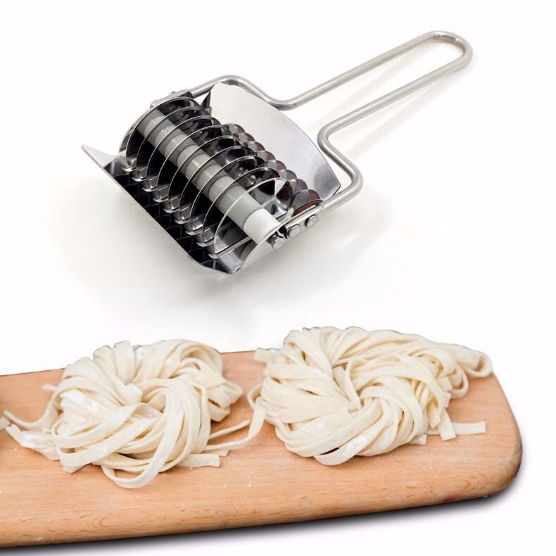 不锈钢面条切香葱切面刀家用切面器手动压面皮分切器工具切面器