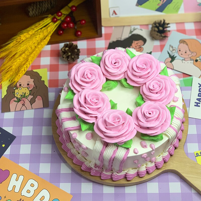 冠皇派经典怀旧生日蛋糕创意老式奶油裱花儿时回忆童年水果蛋糕全国