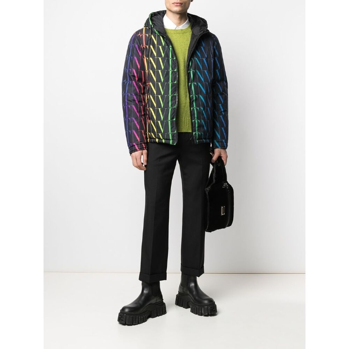 欧洲直采 valentino华伦天奴 男装男士羽绒服vv3cnb30711 33r 黑色 6