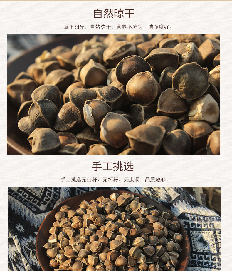 辣木籽云南中果特级1斤装500g瓶装辣木子食用辣木籽功效 辣木籽云南中