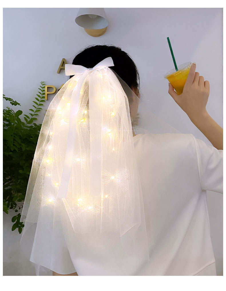 fandizi发光头纱带灯网红儿童女饰品夜市街卖拍照道具摆摊210907 卷l