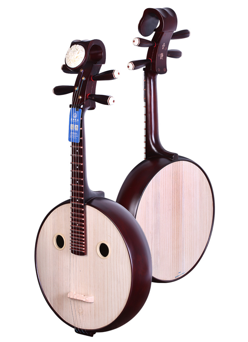 北京星海85112山榆木中阮牡丹琴头花开富贵考级演奏中阮乐器85112素面