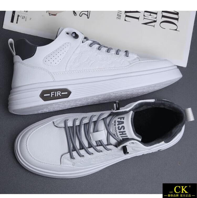 意大利风edi ck轻奢国际品牌男鞋 男鞋秋季新款潮流百搭一脚蹬小白鞋