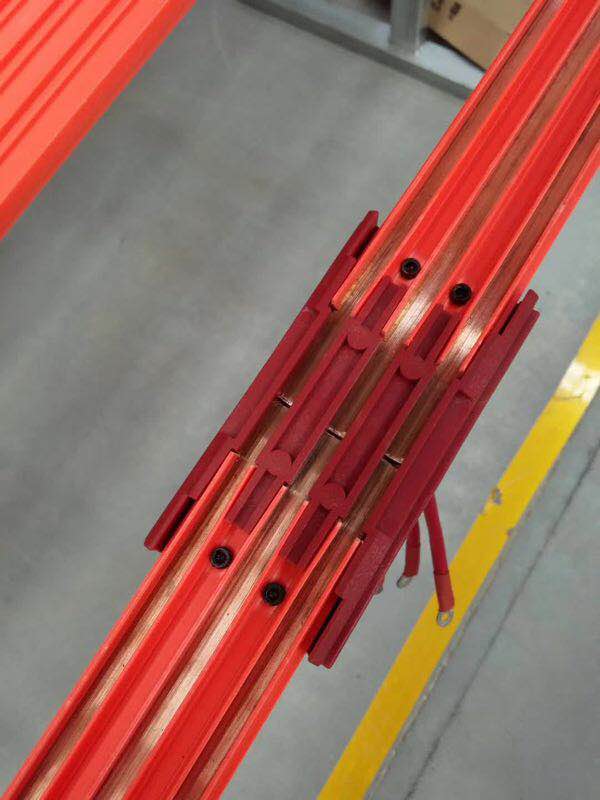 织语 无接缝滑触线中间连接器3p4p行车电源供电器 3级4极滑线中间接头