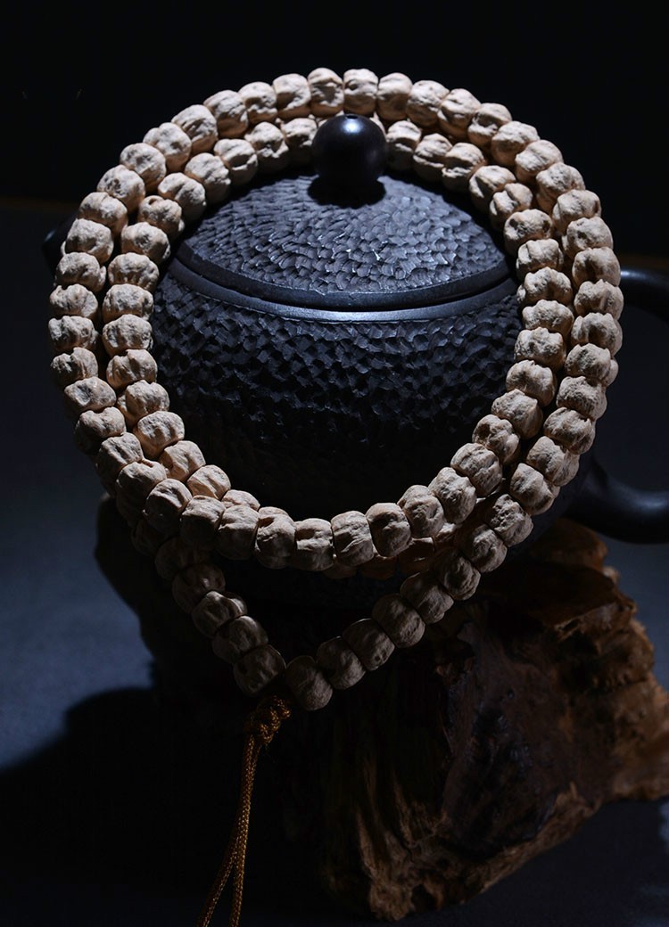 森洲 正宗天然热振寺柏香籽百香子108颗藏式横打飞碟原籽手链菩提佛珠