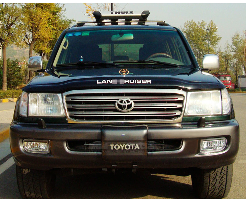 适用于丰田陆地巡洋舰4700沙石挡lc100fj100机盖砂石挡改装配件茶色