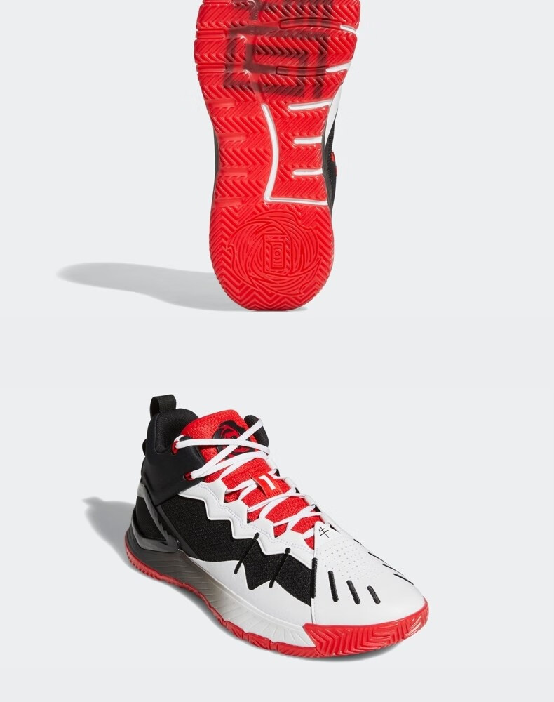 adidas outlets阿迪达斯d rose罗斯男子签名版篮球鞋 鲜红/一号黑/白