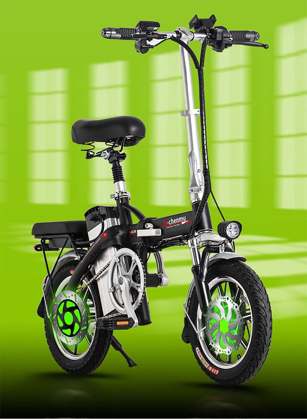 爱晨睦代驾电动车折叠新国标3c锂电池电瓶车小型便携超轻长跑王助力