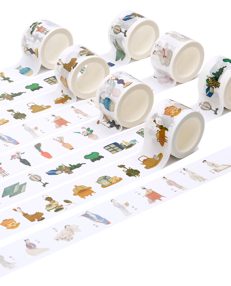 红楼梦精雅生活文创周边手账胶带和纸胶带贴纸手账素材红楼梦古风中国