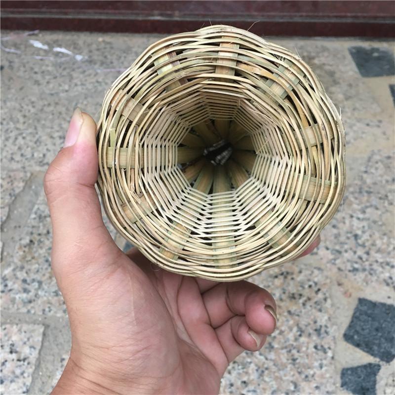 子泥鳅诱饵倒须一字鳝鱼笼虾笼捕鱼工具 (10个)63公分长竹笼【图片