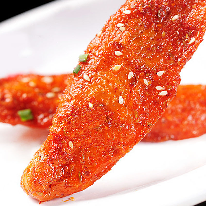 特产优联 婉小小手撕鸡柳开袋即食小吃口袋食香辣鸡柳网红食肉类小食