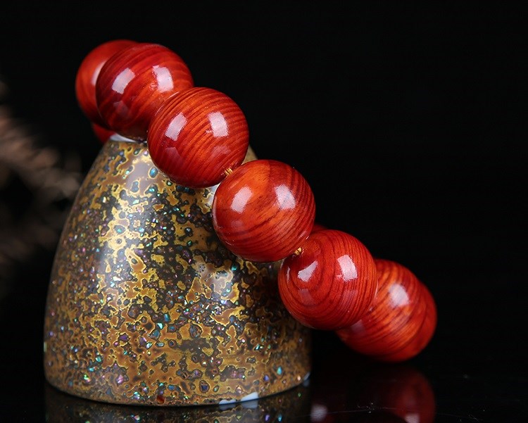 血龙木全透光印尼血龙木手串全透光沉水手链男冰种老料正宗佛珠手串男