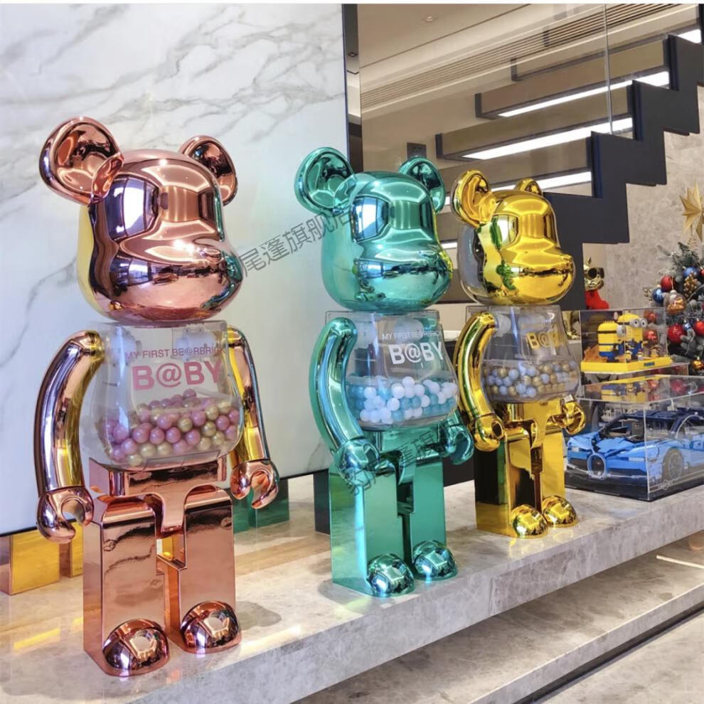 摆件 bearbrick积木熊梵高自画系列空山基千秋mmj千万两公仔手办盲盒