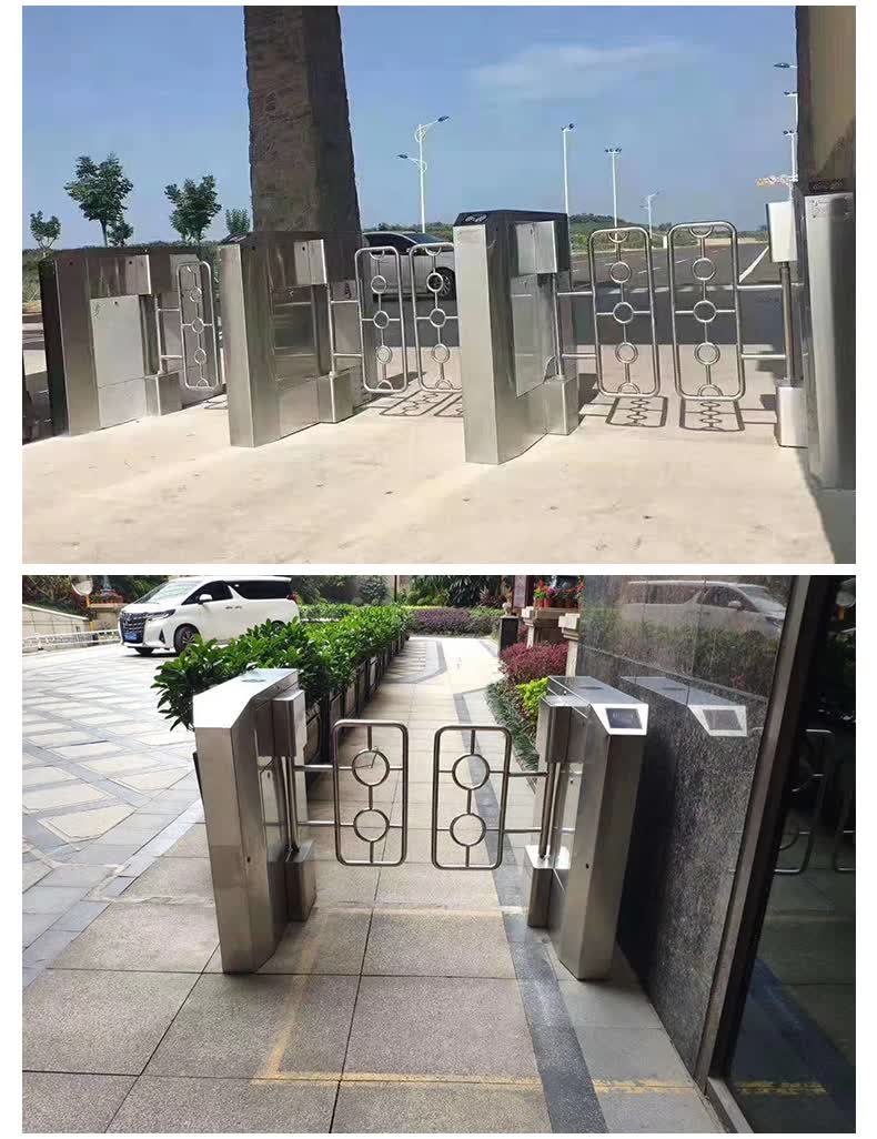 德动防钻爬摆闸人行通道闸小区工地门禁系统定制指纹人脸识别系统闸机