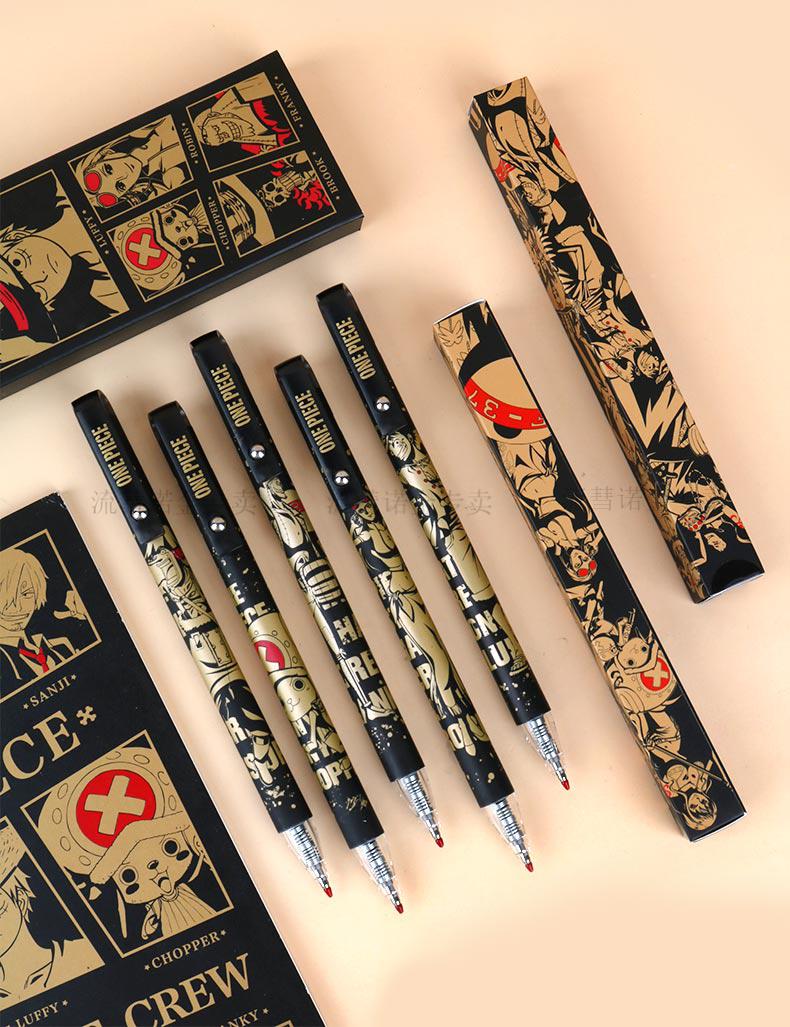 世宜得【优选精品】 海贼王中性笔 晨光海贼王文具通缉令限定速干中性