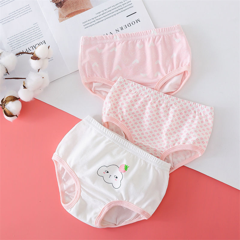 女童内裤平角儿童内裤女儿童无骨内裤女宝棉平角裤头小女孩三角裤衩不