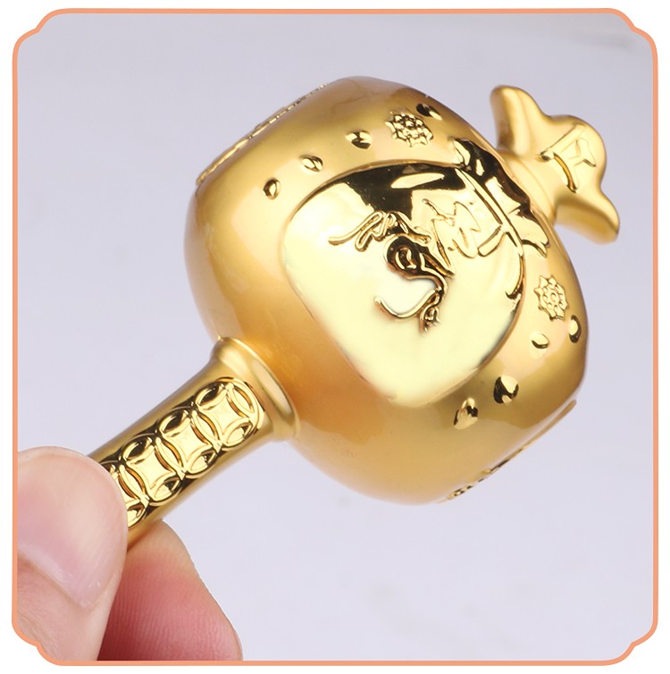 妙如意大黑财神福寿锤大黑天财神财宝金锤宝锤居家摆件双色财宝金锤a