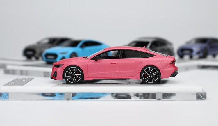 奥迪rs7车模黑武士motorhelix 1:64树脂限量汽车模型超跑收藏品成品