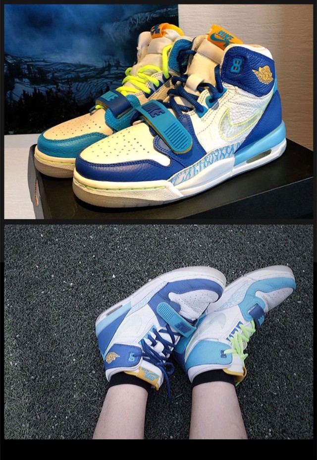 耐克【旗舰官方店】aj312篮球鞋low中帮白灰香草北卡蓝中帮湖人新秀