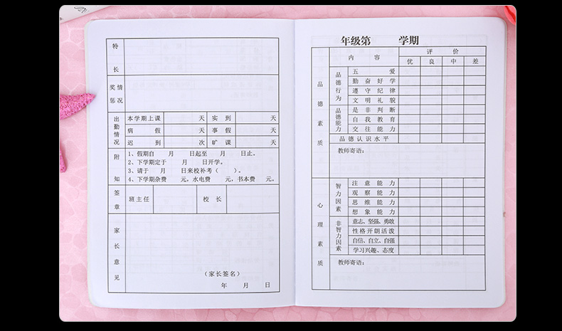 【现货直发】中小学生综合素质评价手册中学生册成绩单幼君诚 大学生