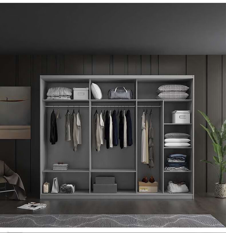 1个柜体材质:人造板附加组件:带固定挂杆类型:推拉门衣柜柜体宽度:200