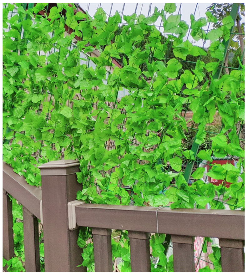 仟佰盾(chiefdon) 葡萄藤房顶装饰仿真藤条假绿植藤条仿真葡萄叶假花
