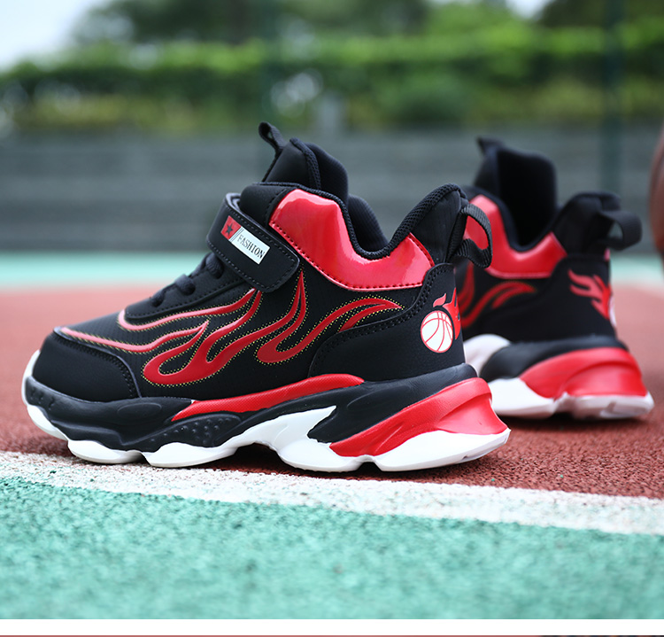 耐·克ni·ke官方儿童运动鞋男童高帮篮球7中大童8透气网面12岁男孩