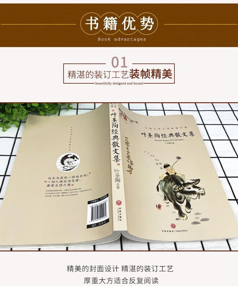 叶圣陶经典散文集童话作品儿童文学全集散文集经典叶圣陶论集书籍语文教育论集当代文学书籍 叶圣陶经典散文集详情图片2