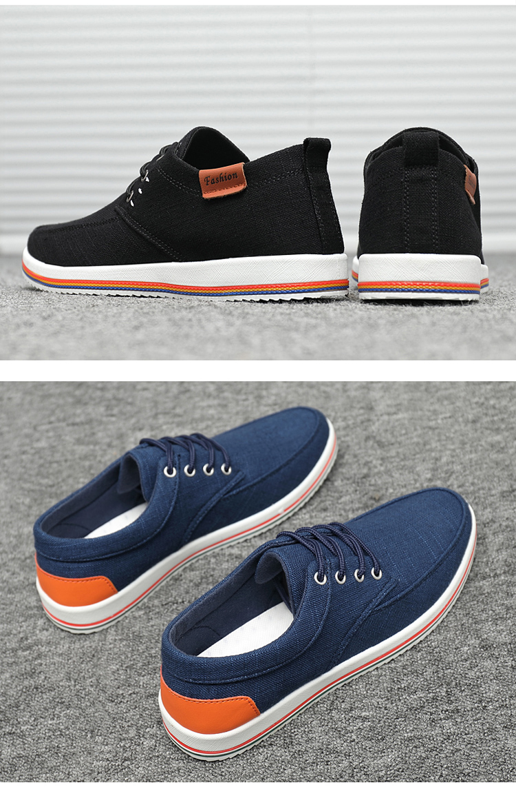 森马男鞋透气舒适不闷脚帆布鞋男透气亚麻老北京布鞋休闲平底青年板鞋