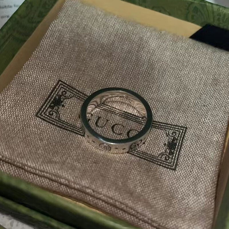 gucci 古驰 ghost纯银戒指 男女同款对戒 骷髅头 送礼佳品 477339 20