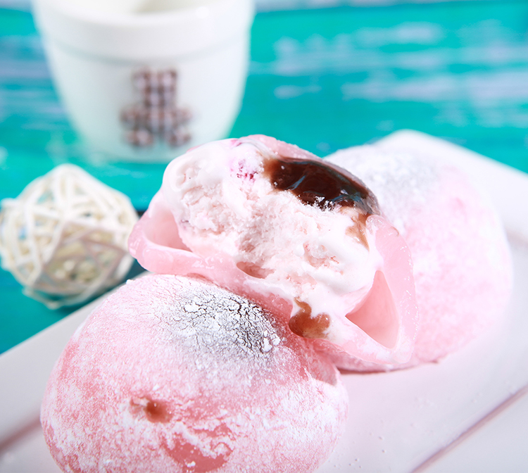 100个顶喜皮阿糯雪糕糯米滋冰淇淋皮阿诺雪丸子香草榴莲雪糕乐飞利