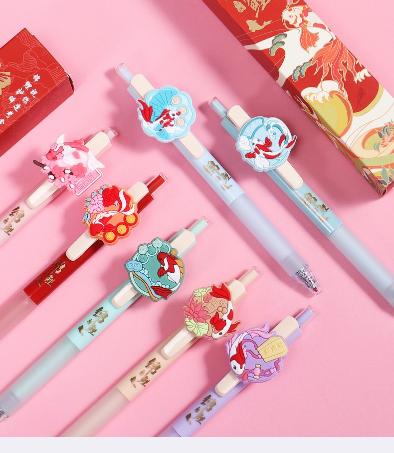 晨光中性笔与子成说盲盒家族囡茜樱花祈愿航海王限定名画萌宠叶叶耶