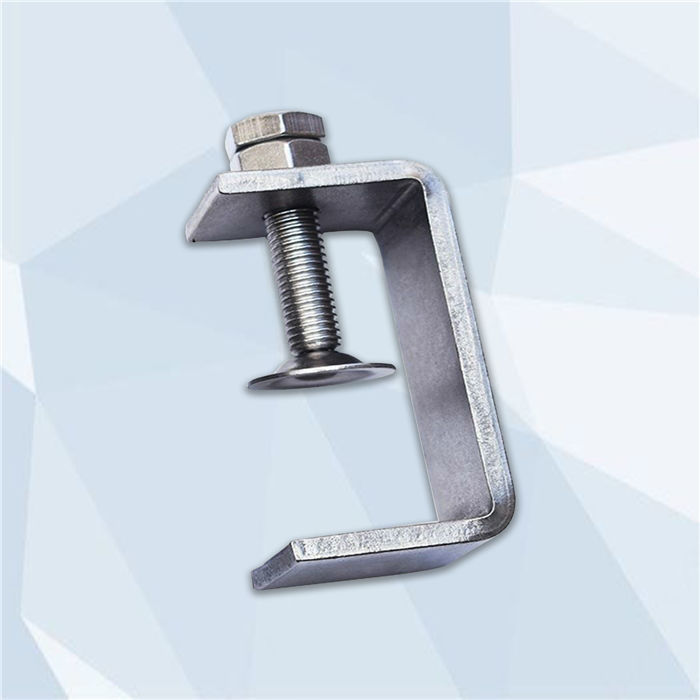 不锈钢304钢梁夹子老虎卡子c型夹u型夹卡箍抱箍固定稳固可定制开口