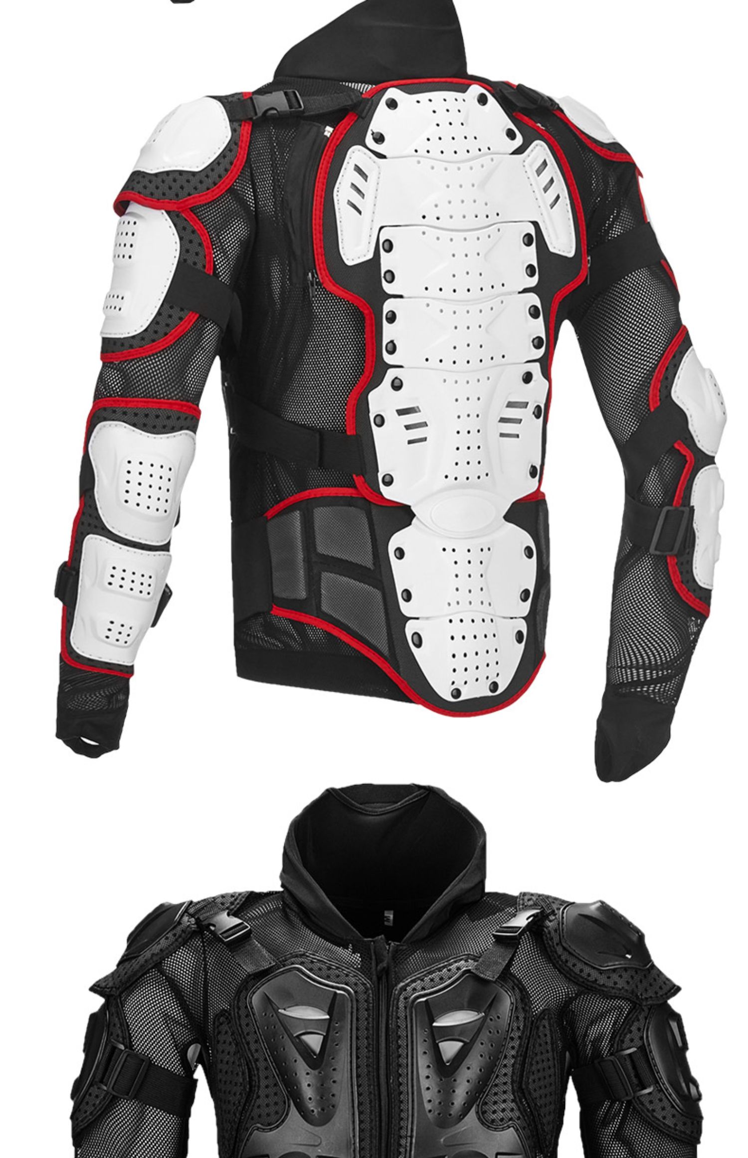 秋季越野摩托车护甲衣骑士骑行服护膝护肘装备防摔服护胸护具冬款橙色