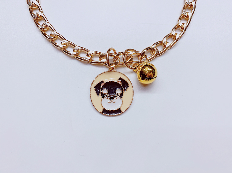 狗狗项链中大型犬宠物猫咪项圈吊牌小脖套狗大金链子法斗金毛饰品