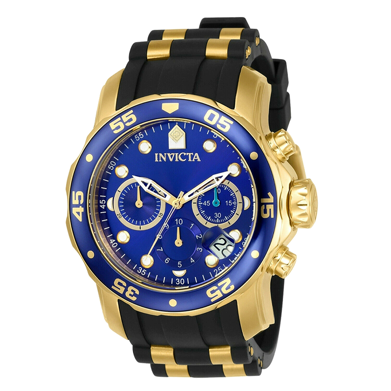 invicta英佛他手表男因维克塔pro diver潜水员48mm石英18k镀金计时