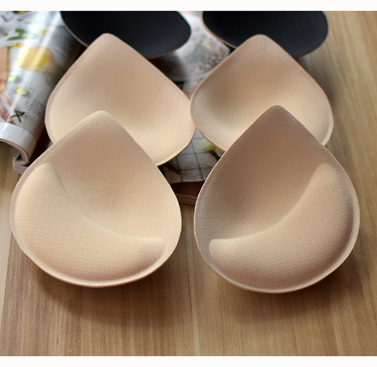 予骄乳胶胸垫插片加厚4cm特厚运动内衣美背裹胸替换垫片水滴形内衬垫