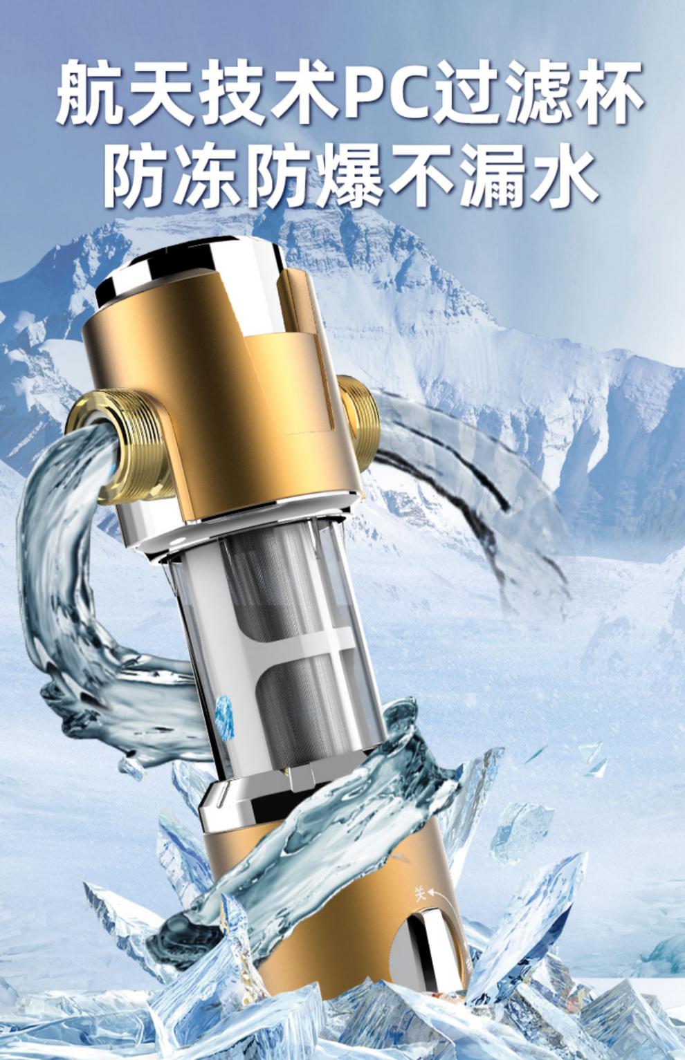 德国西门子电器净水前置过滤器家庭装家用直饮全自动反冲洗全铜高端全