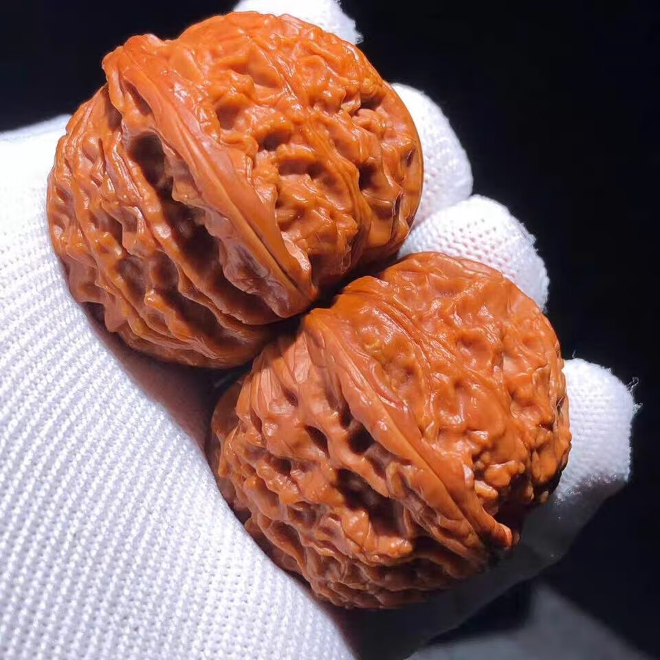 潘家园捡漏顶妃老树核桃文玩机刷包浆四座楼白狮子头特大闷尖南疆石