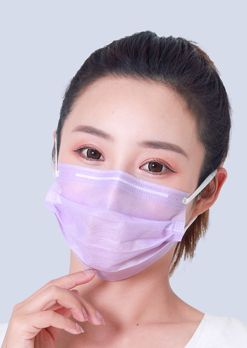 超薄口罩夏季薄款透气防晒二层两层单层夏天口罩一层女时尚50只白色