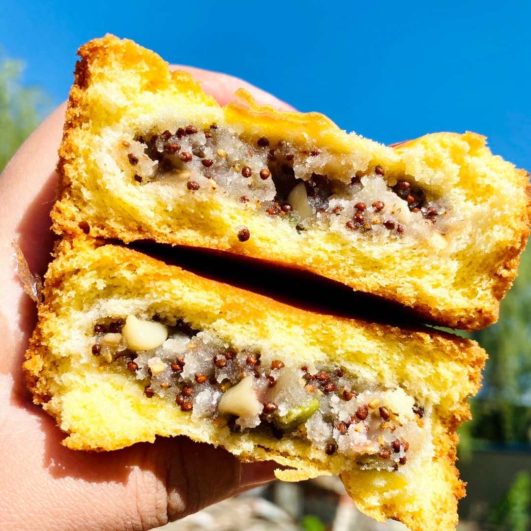 奉天福蛋月烧月饼蛋皮黑芝麻豆沙馅五仁老式手工散装多口味中秋节 蛋