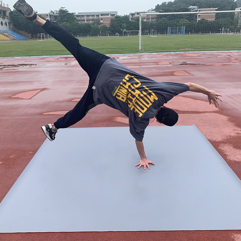 跳街舞户外刷街地板革bboy练舞垫子地垫舞蹈地胶专用加厚35毫米黑色2