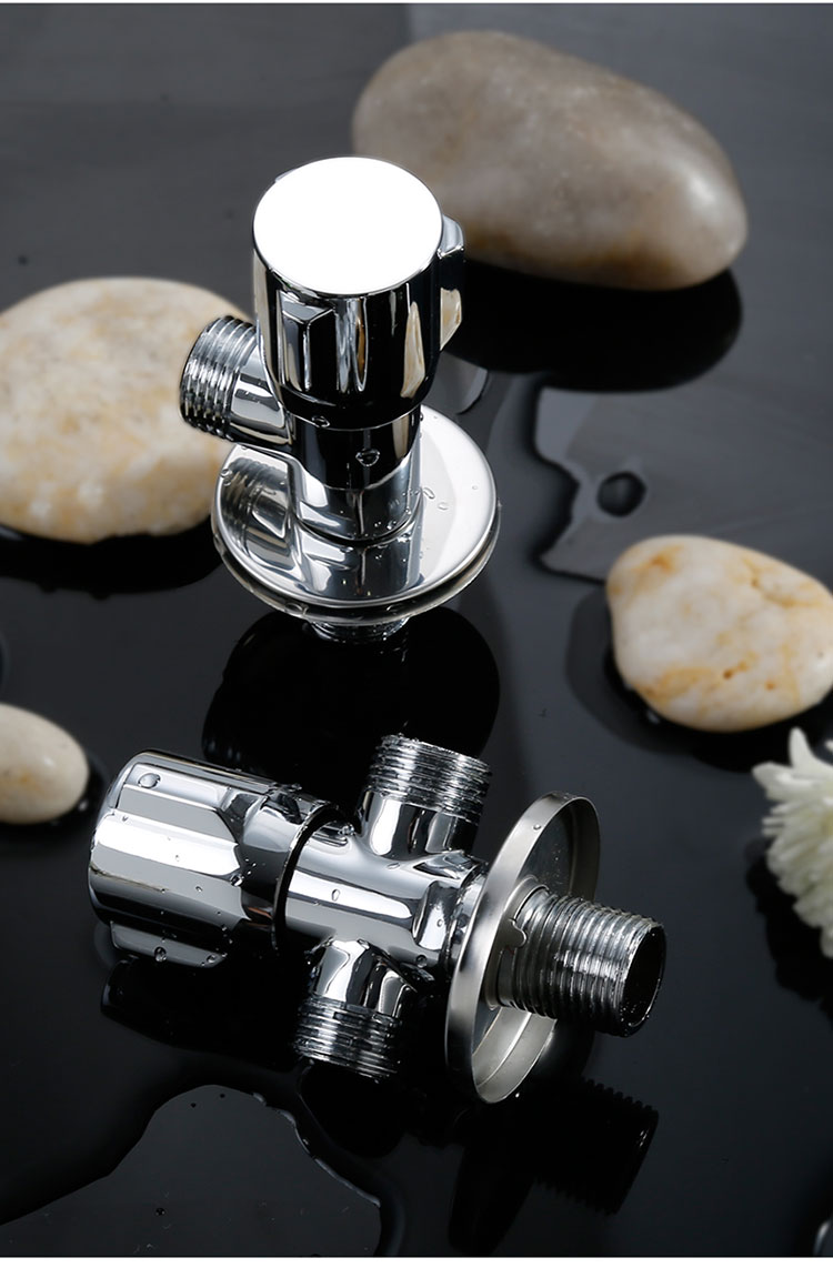 卫浴冷热水角阀加厚一进二出洗衣机马桶分水器三通阀止水阀分水器at