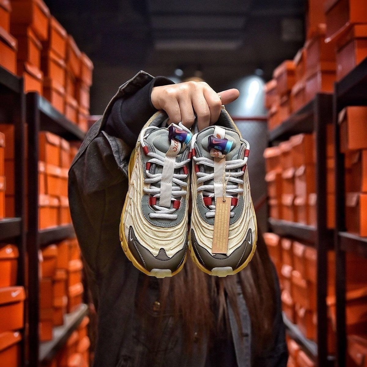 高版本纯原联名aj莆田纯原高版本airmax270travisscottts鬼脸联名气垫