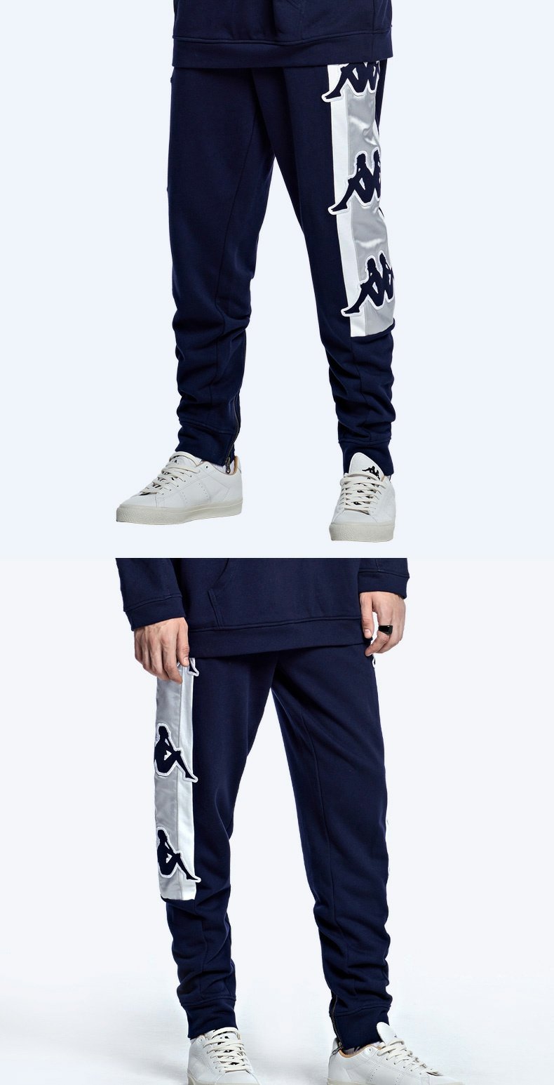 推荐kappa卡帕男运动 banda百年串标运动裤新品k0752ak35 深海蓝-888