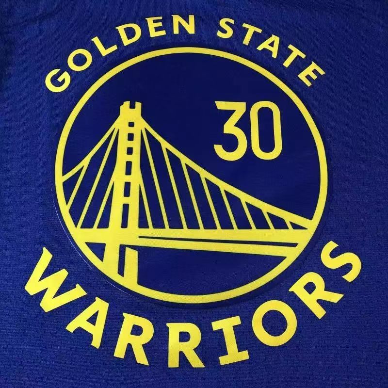 腾讯·体育nba全明星勇士队30号球衣 汤普森11号复古城市版热压 篮球