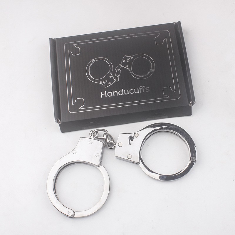 手铐警察真玩具剧本杀道具手铐密室道具手铐手铐影视道具手铐 银色