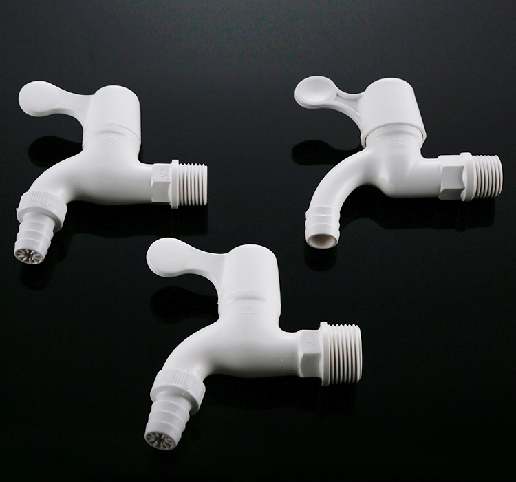 pvc4分6分塑胶洗衣机水龙头单冷快开塑料入墙式小水嘴w13104水龙头